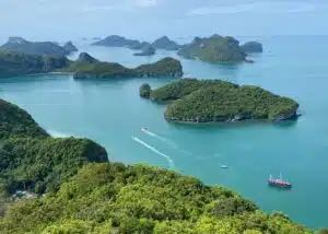 ang thong national marine park drone shot