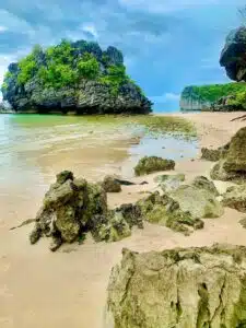 secluded tropical beach in ang thong, samui, gulf of thailand
