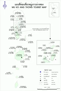 Mu Ko Ang Thong Tourist Map