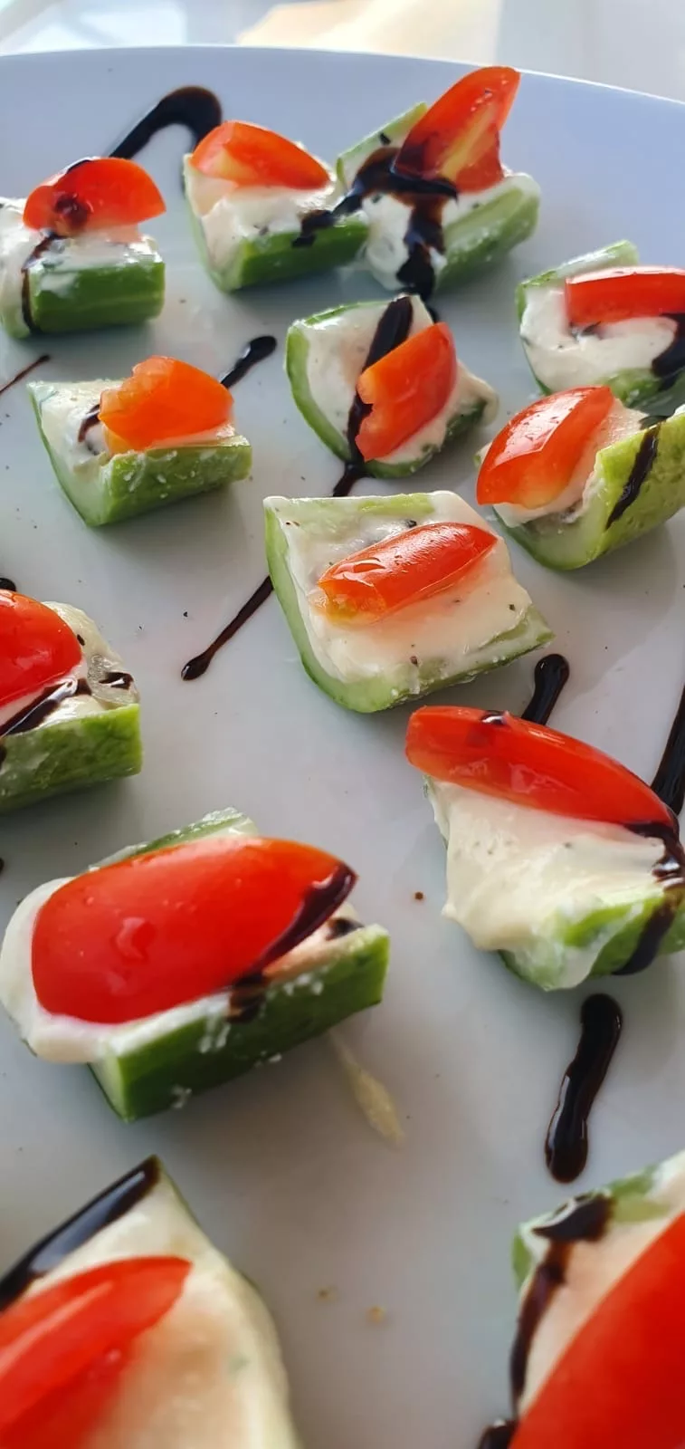 delicate Hors d'oeuvre on luxury boat charter samui
