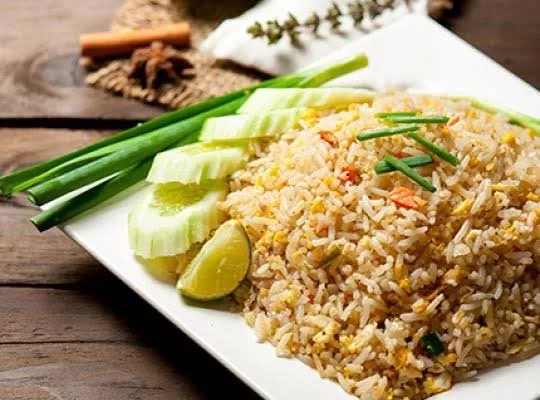 fried rice at a samui restaurant