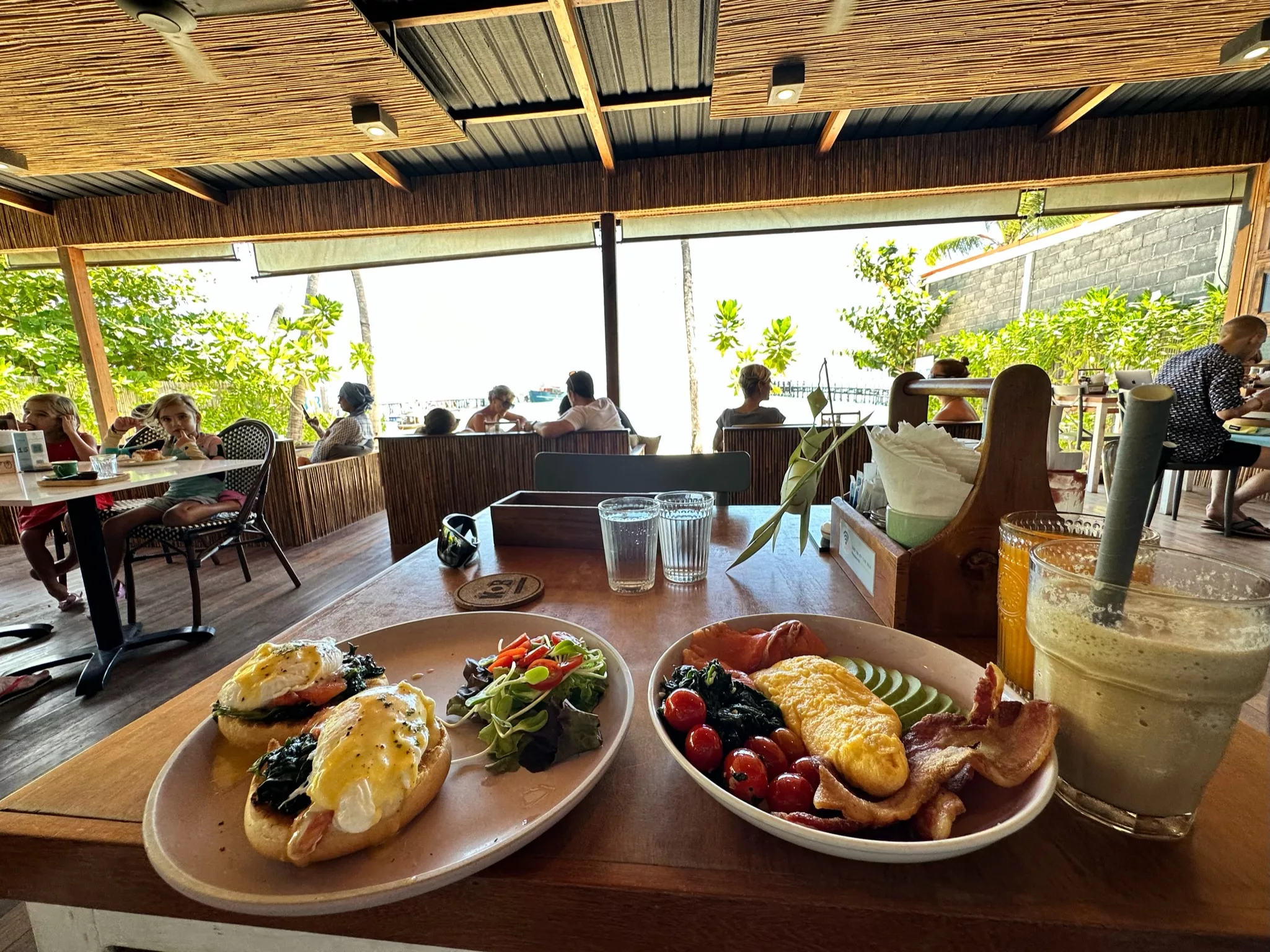 image of western breakfast options in a samui restaurant