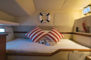 image of a cabin on our slider catamaran 43 luxury charter on koh samui, thailand