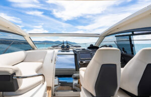 Princess V39 bridge and sunroof