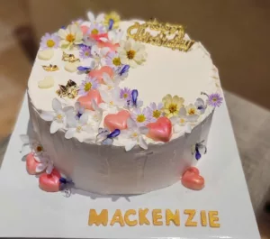 image showing happy birthday cake on luxury charter in samui